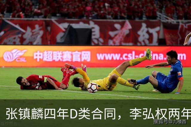 张镇麟四年D类合同，李弘权两年C类合同，偰李永祎三年B类合同